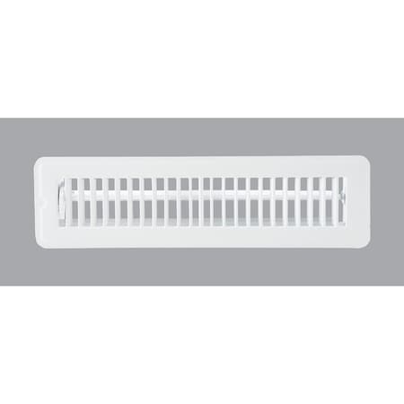 Home Impressions 2-1/4 In. x 12 In. White Steel Floor Register 1FL0212WH-NH